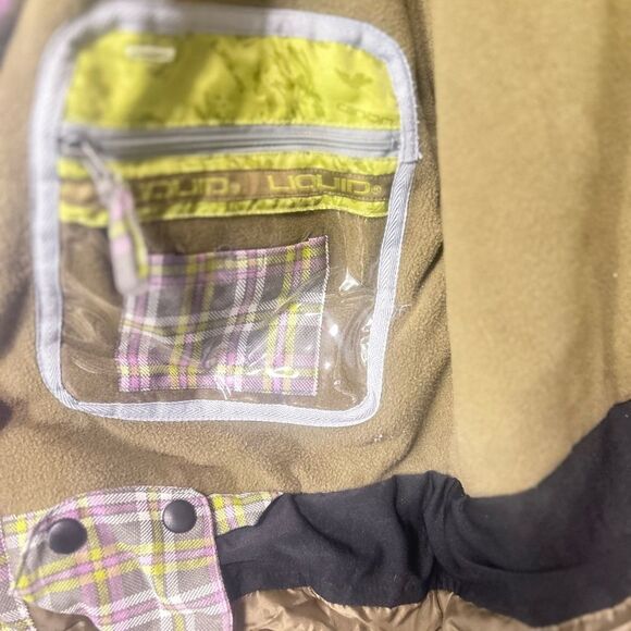 Liquid Boardwear Plaid snowboarding Jacket and Pants Set size XL/TG - Picture 4 of 12
